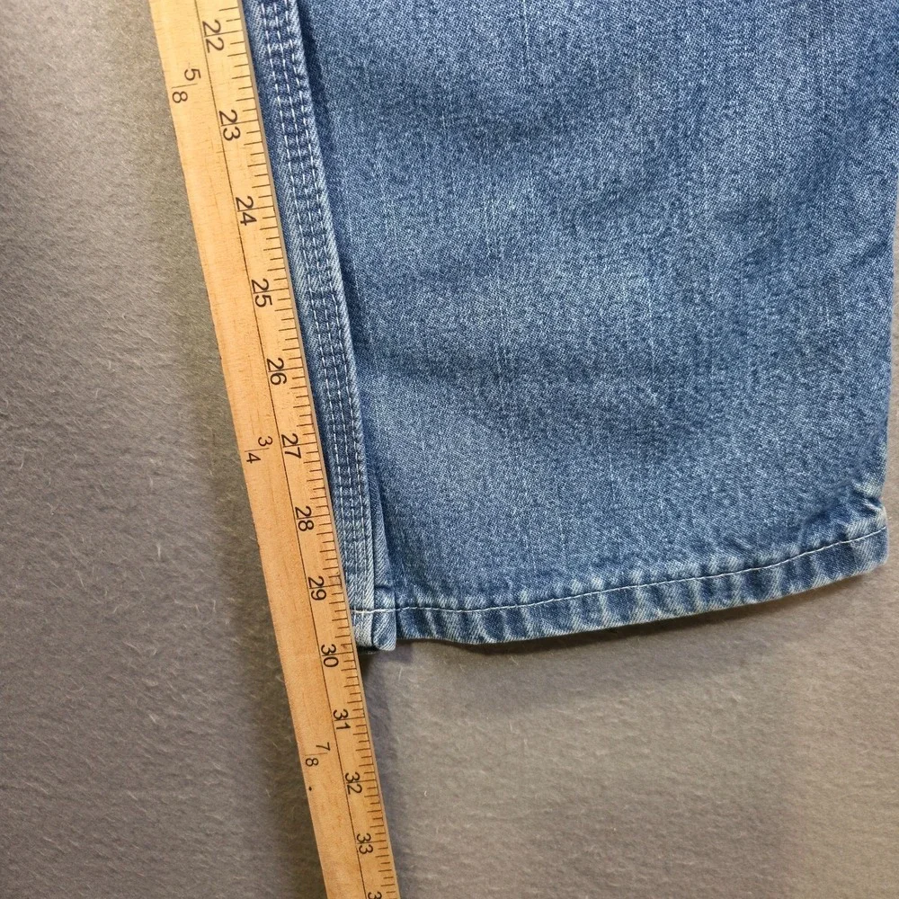 Key Men's Denim Carpenter Blue Jeans Straight Leg Size 42x30‎ Actual 41x30